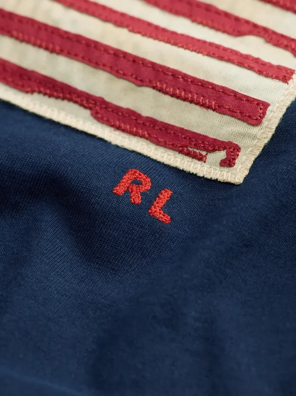 Комплект из футболки и шортов с аппликацией Polo Ralph Lauren Kids, синий — фото 3