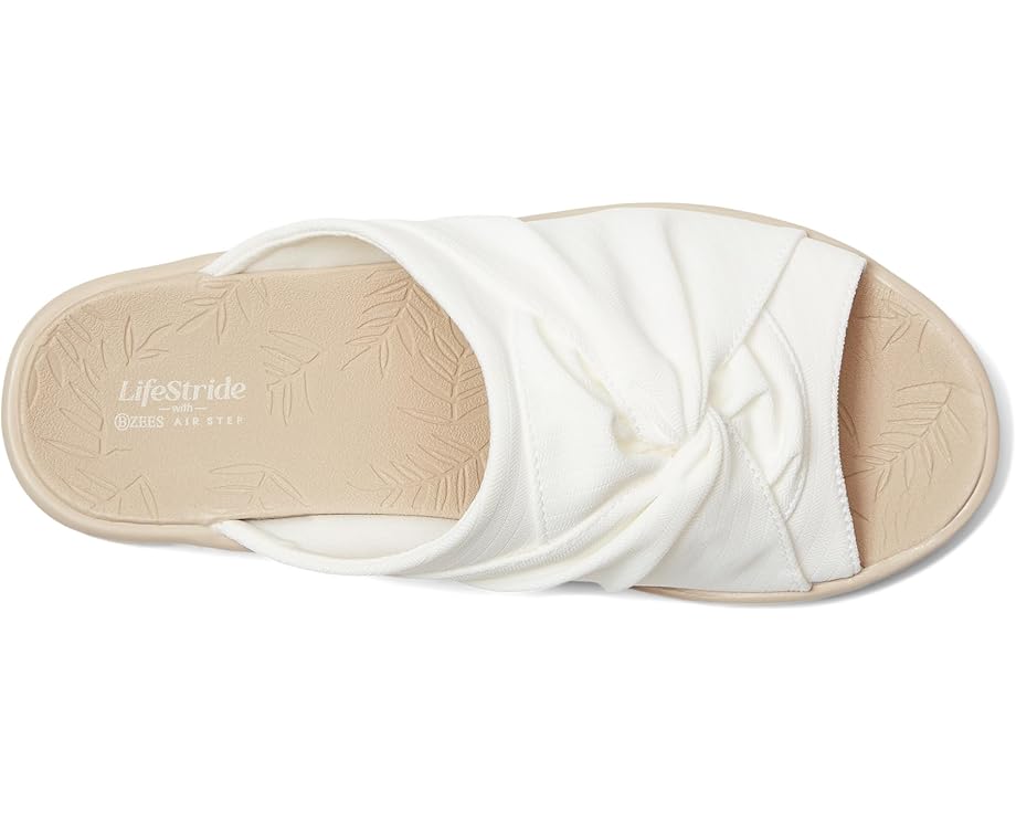 Сандалии LifeStride Smile 3 Slides, цвет Bright White Stretch Fabric — фото 2