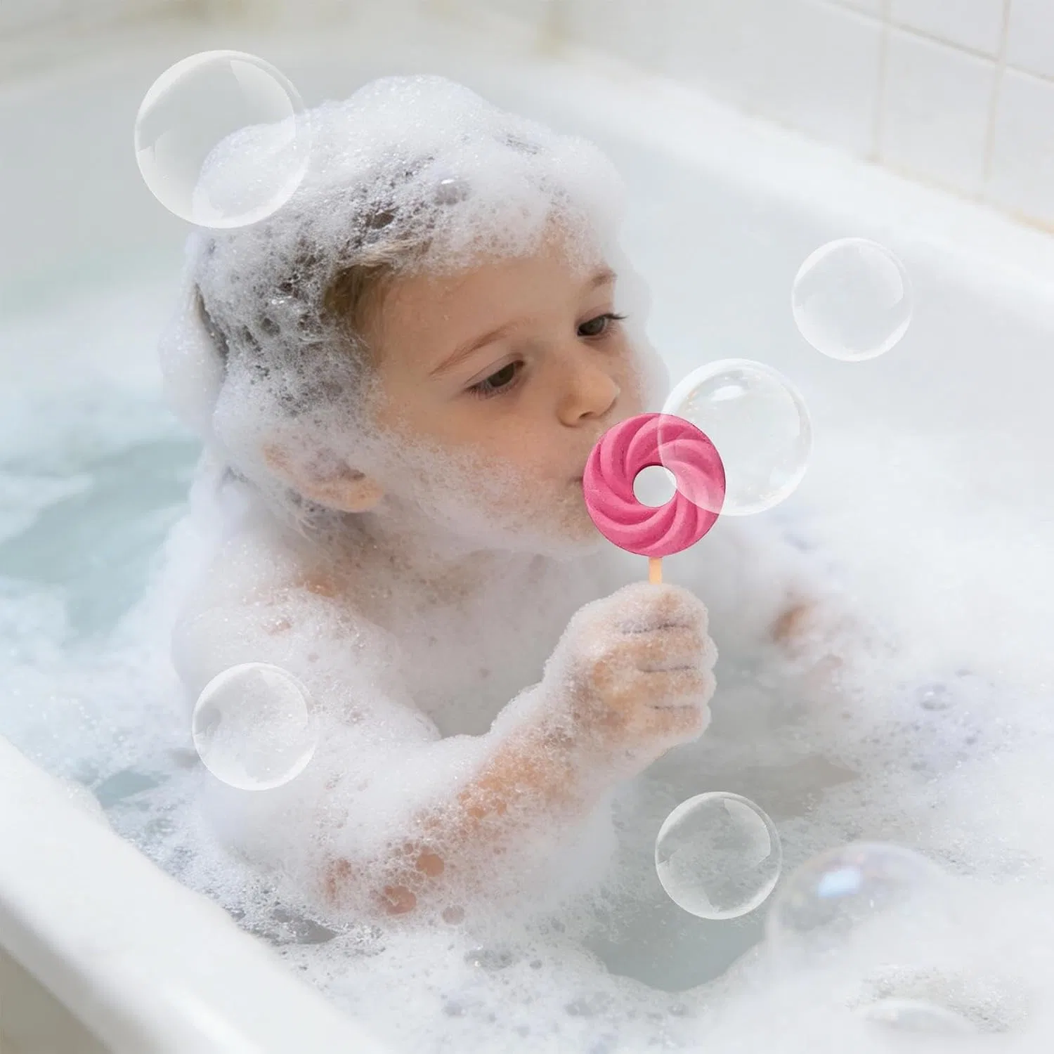 Бомбочки для ванны с блестками, Generisch, 1 шт, 155 г, Pink — фото 3