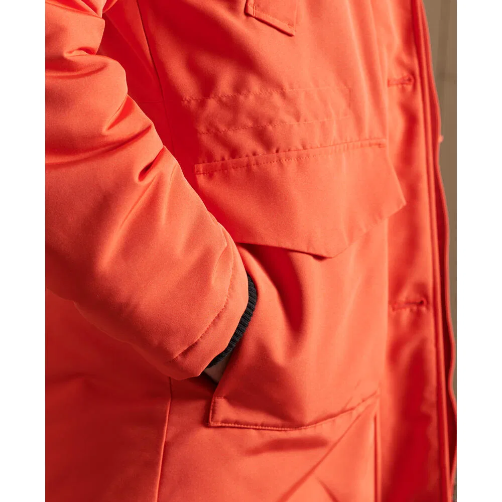 Женская парка с рециклированным утеплителем Superdry Everest, Orange — фото 4
