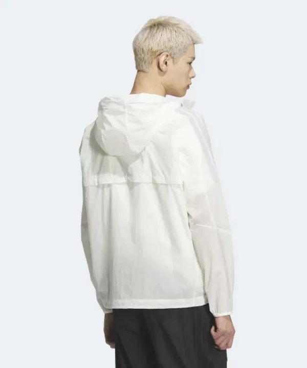 Куртка из нейлона, легкая, Adidas, белый — фото 2