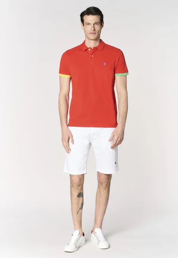 Шорты хлопковые U.S. Polo Assn., Bianco, белый — фото 2