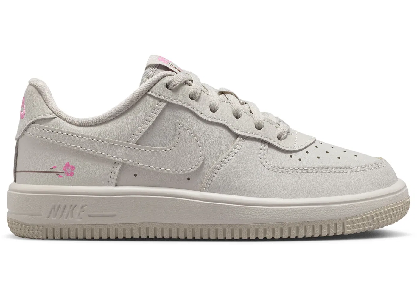 Детские кроссовки Lifestyle Nike Force 1 Low, Light Bone/Playful Pink/Fauna Brown/Light Bone