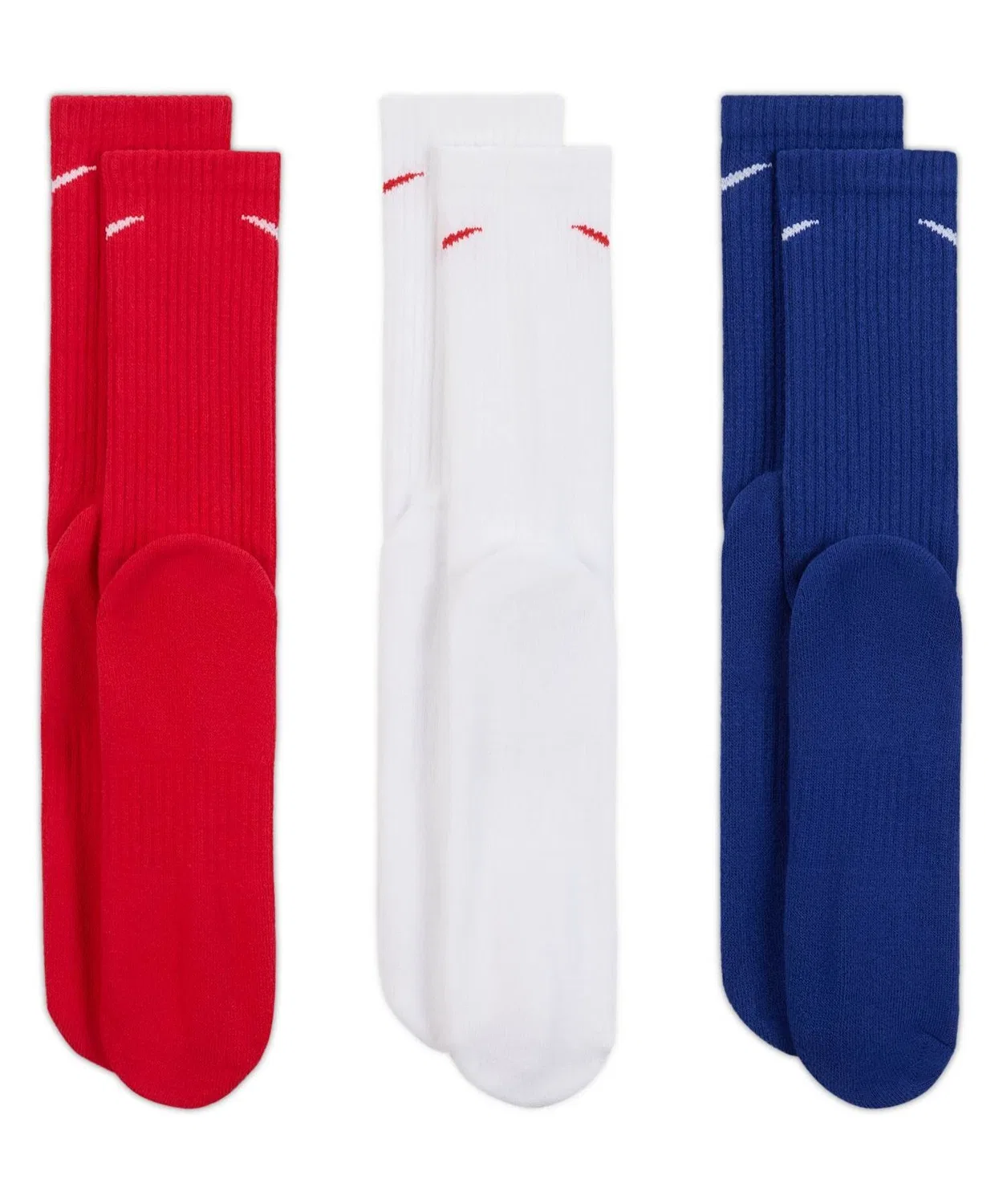 Мужские/Женские носки с плотной подошвой Nike Everyday Cushioned Training Crew Socks, 3 пары, Multi-Color — фото 3