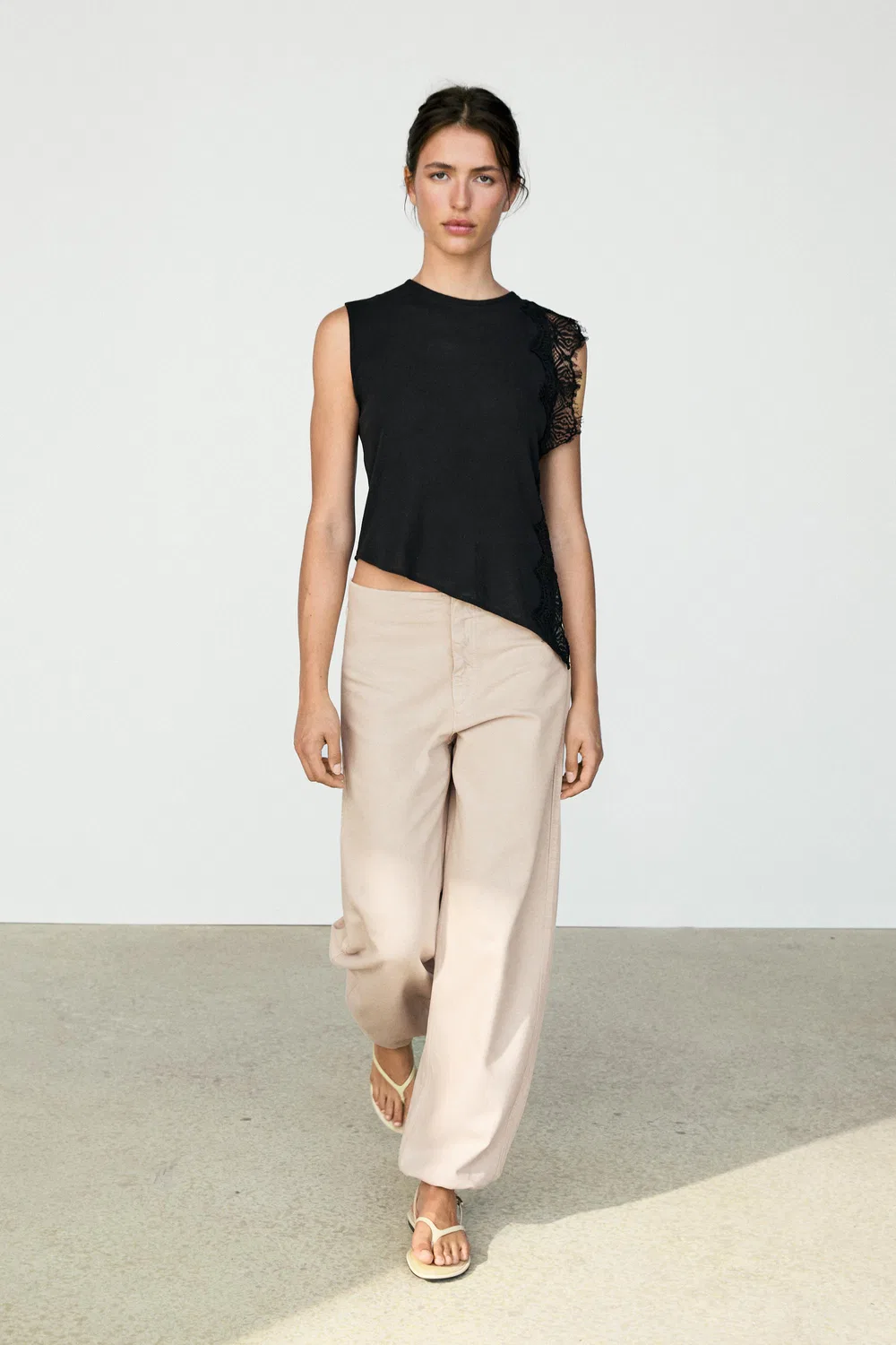 Топ Massimo Dutti, без рукавов, черный