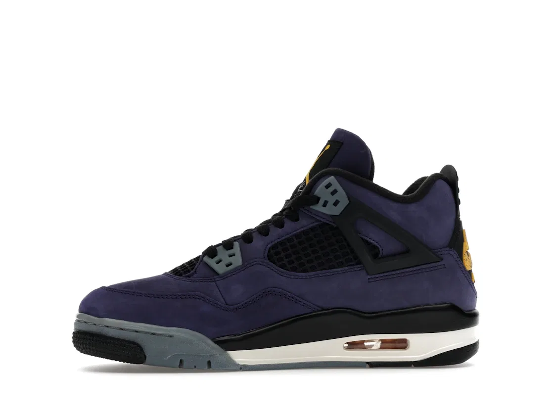 Детские кроссовки Lifestyle Lakers Jordan 4 Retro, Imperial Purple/Multi-Color — фото 3