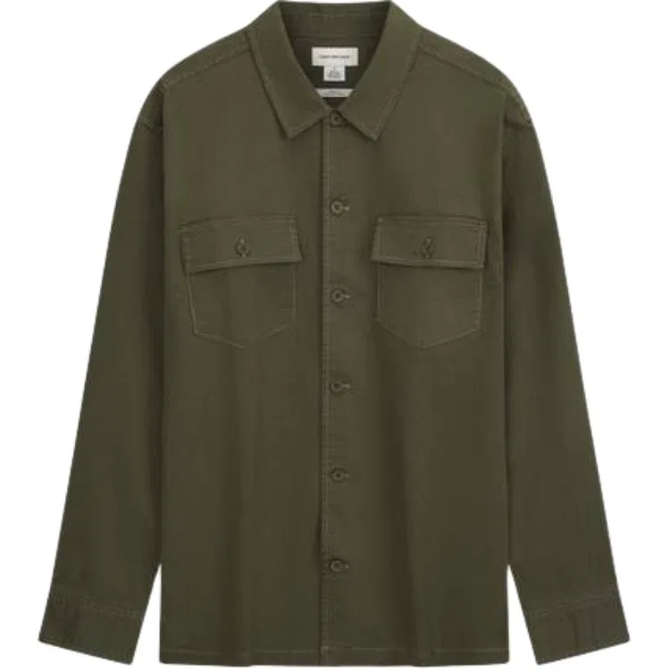 Мужская рубашка с отложным воротником Calvin Klein, Army Green
