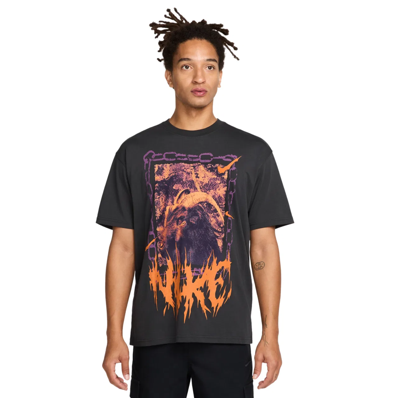 Футболка мужская M90 OC Loose Nike, серый/красный