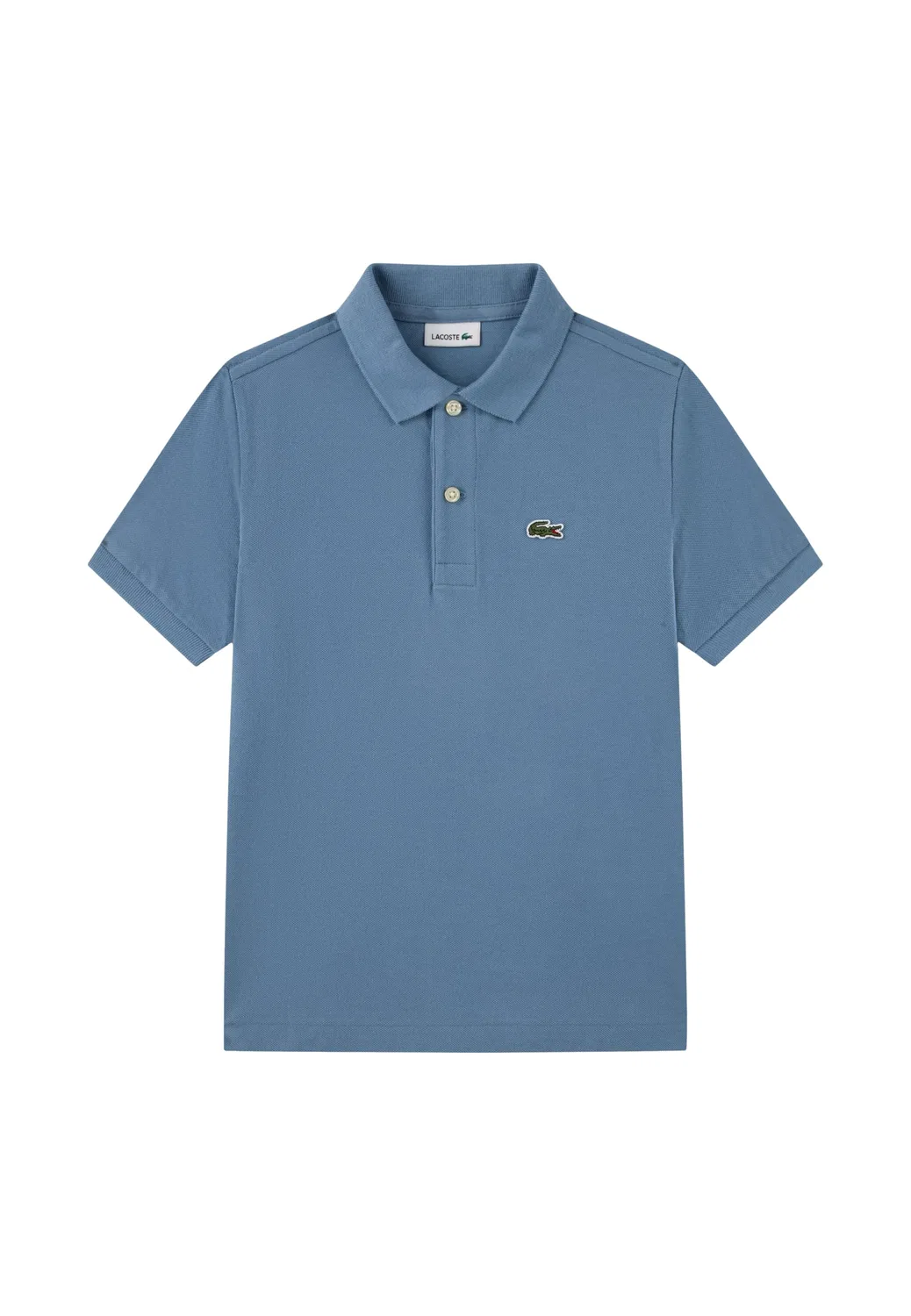 Поло серо-синий Lacoste, серо-синий