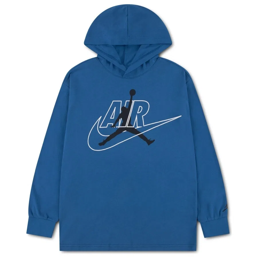 Детский свитшот с капюшоном Jordan Jumpman Air Nike, Синий
