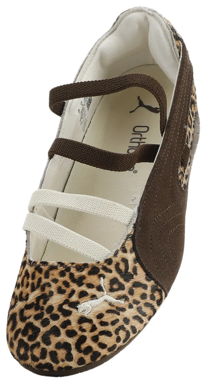 Кроссовки для девочек Speedcat Ballet Wild PUMA, цвет Tan/Brown — фото 4