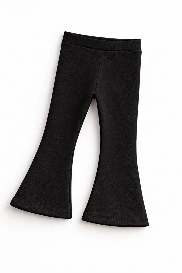 Детские леггинсы для девочек с пайетками Little&Co, Black — фото 3