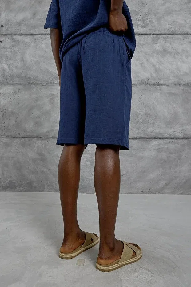 Детские шорты для мальчиков хлопковые Nomarc, Navy Blue — фото 4
