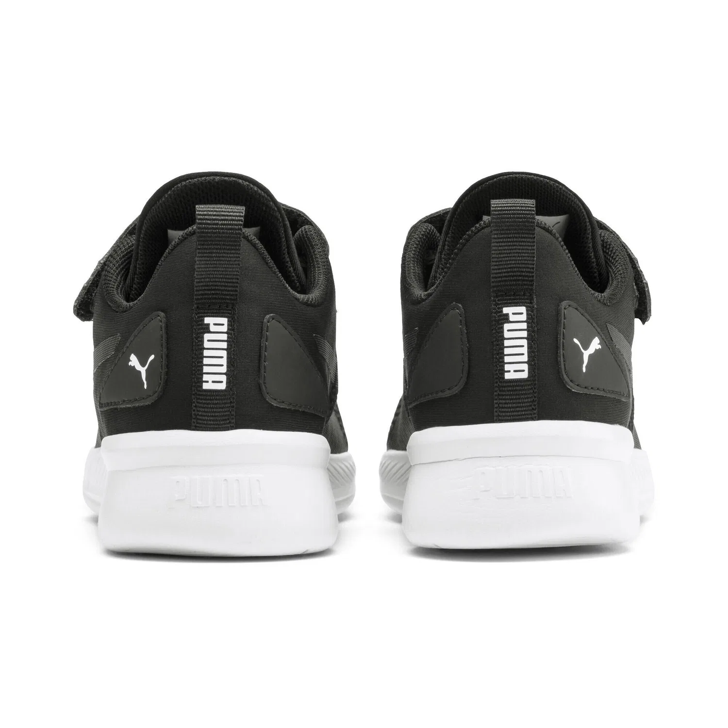 Детские кроссовки с дышащим верхом Flyer Runner V Puma, Schwarz Weiss — фото 2