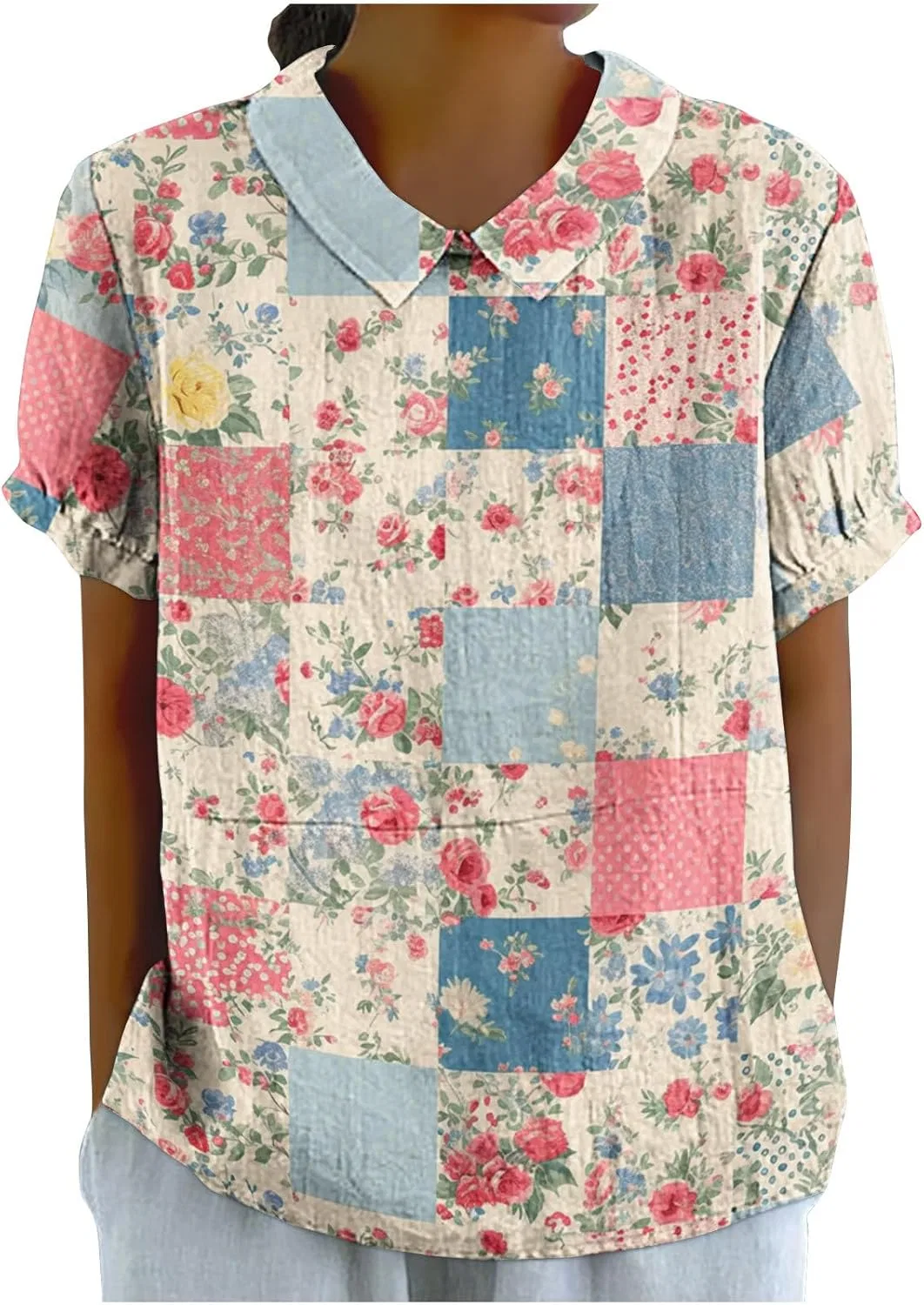 Женская футболка с винтажным принтом богемного стиля, Red