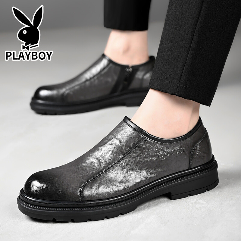 Туфли мужские Men"s Casual Men Low-Top Playboy, серый — фото 3