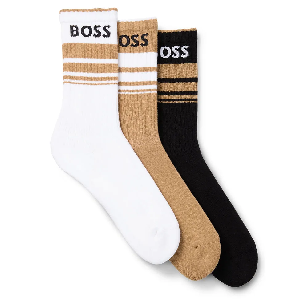 

Носки 3 шт BOSS Qs Rib Stripe Cc, разноцветный