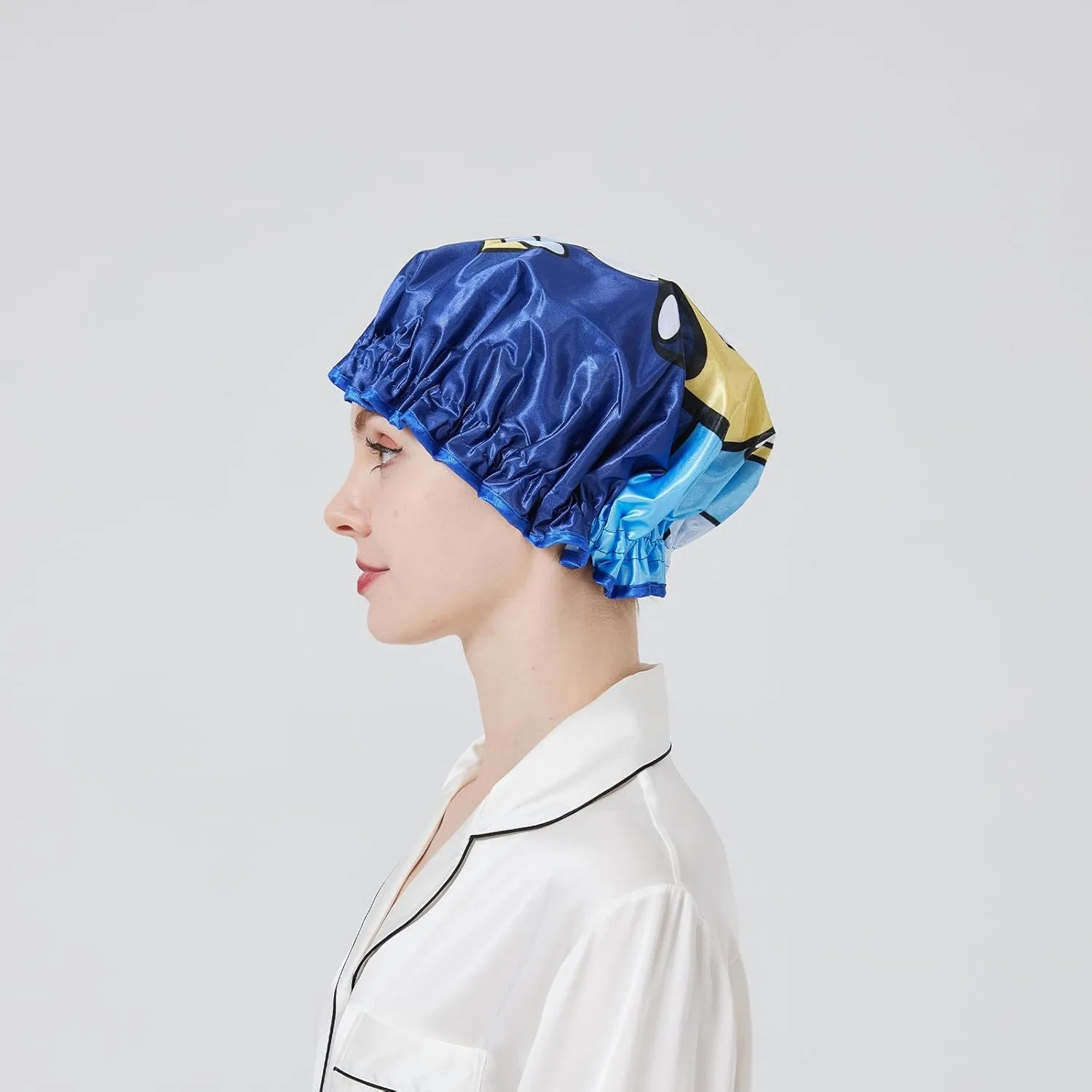 Шапочка для душа, двойной слой, водонепроницаемая, XL, LONGDON HOMEONE, набор 6 шт, Blauer Hund — фото 3