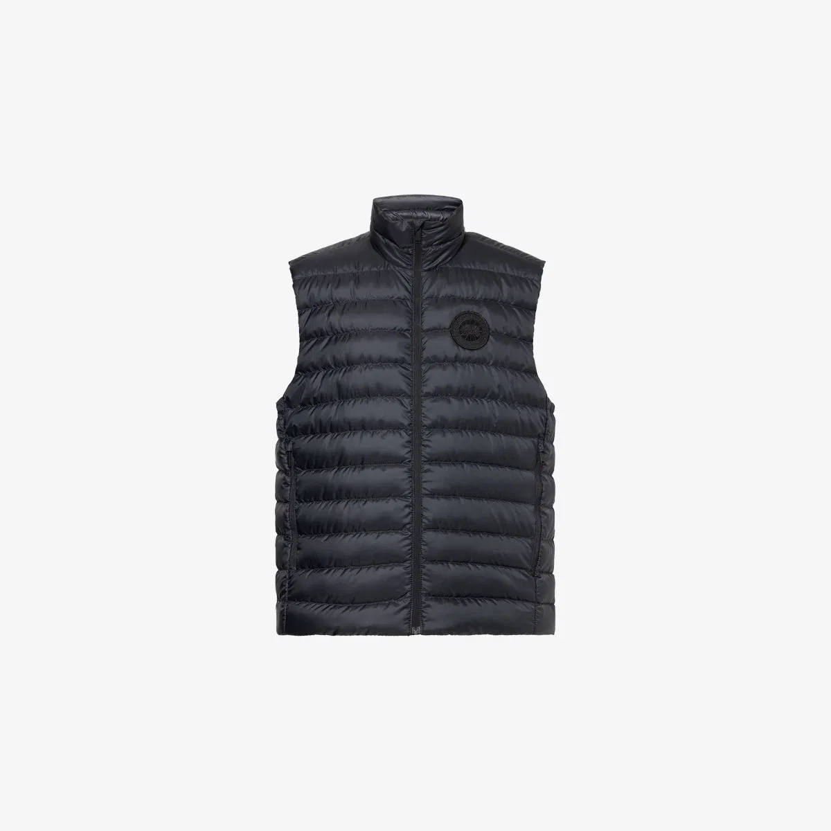 Пуховый жилет Stratus с высоким воротником Canada Goose, черный