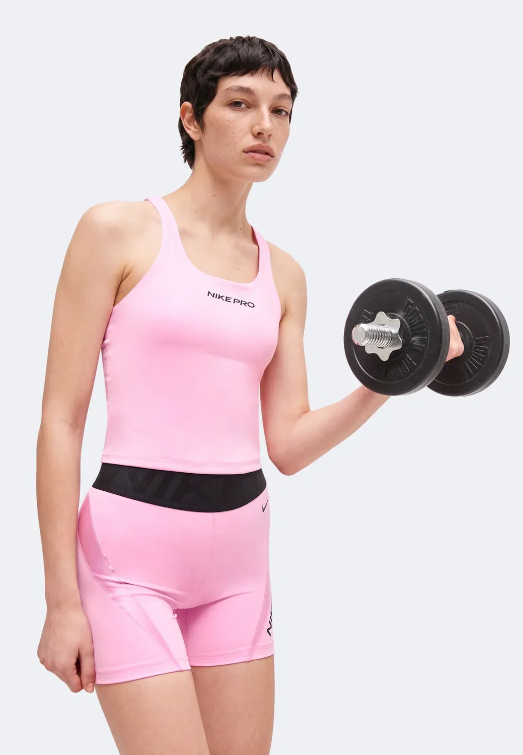 Топ-Бюстгальтер для коррекции фигуры Nike Performance, Pink Rise/Black — фото 4