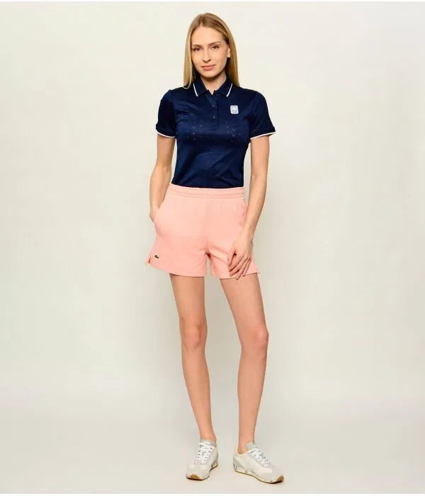 Шорты женские Lacoste Pesca, хлопковые, свободного кроя — фото 2