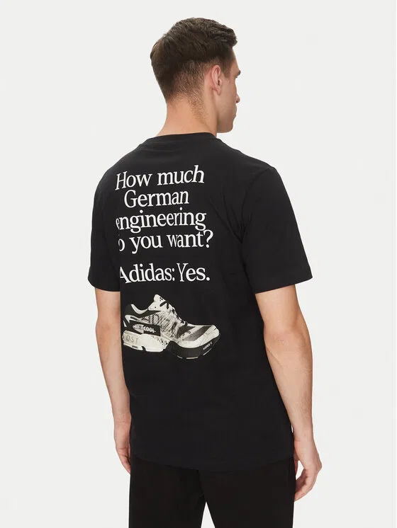 Футболка regular fit German Engineering Graphic Adidas, черный — фото 3