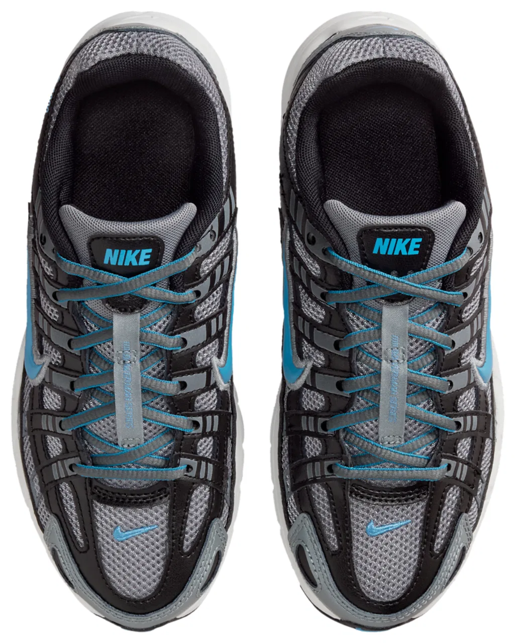 Кроссовки для мальчиков P-6000 Nike, цвет Smoke Grey/Dutch Blue/Black — фото 4