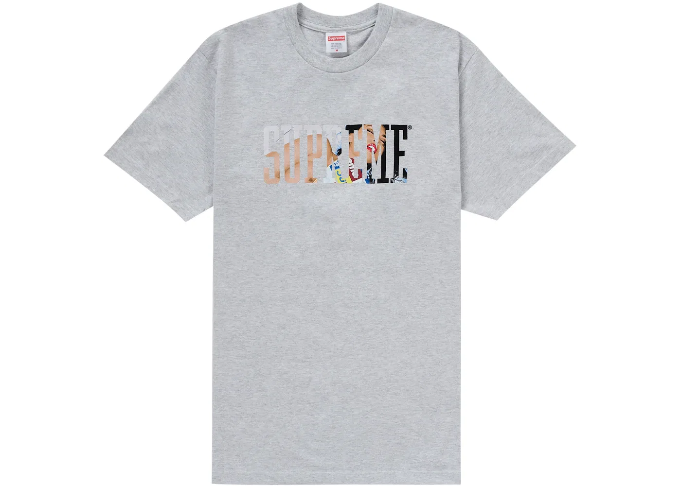 Мужская футболка с принтом Supreme Tera Patrick Collegiate Tee, Ash Grey