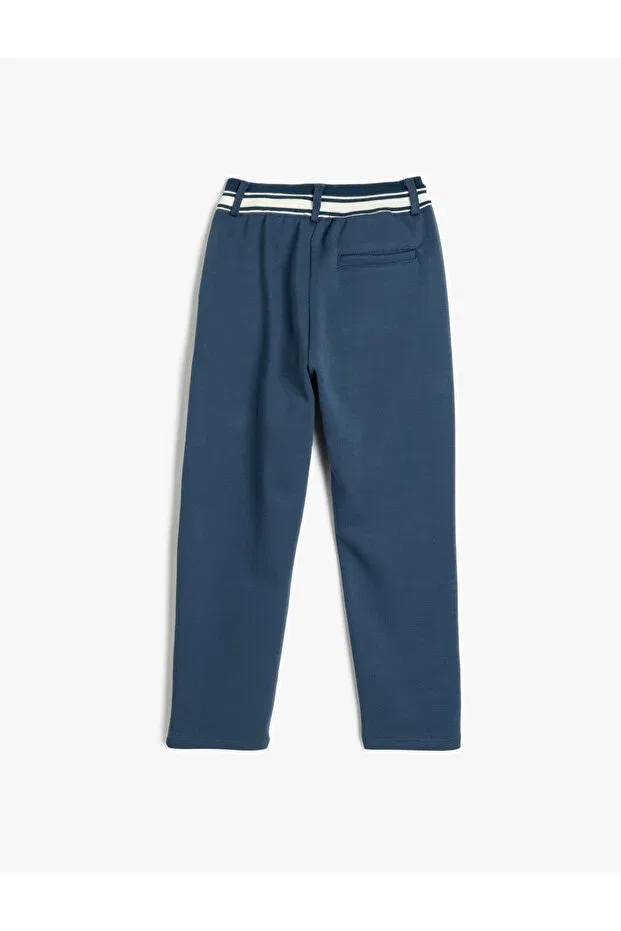 Детские спортивные штаны для мальчиков с эластичным поясом Koton, Navy Blue — фото 2