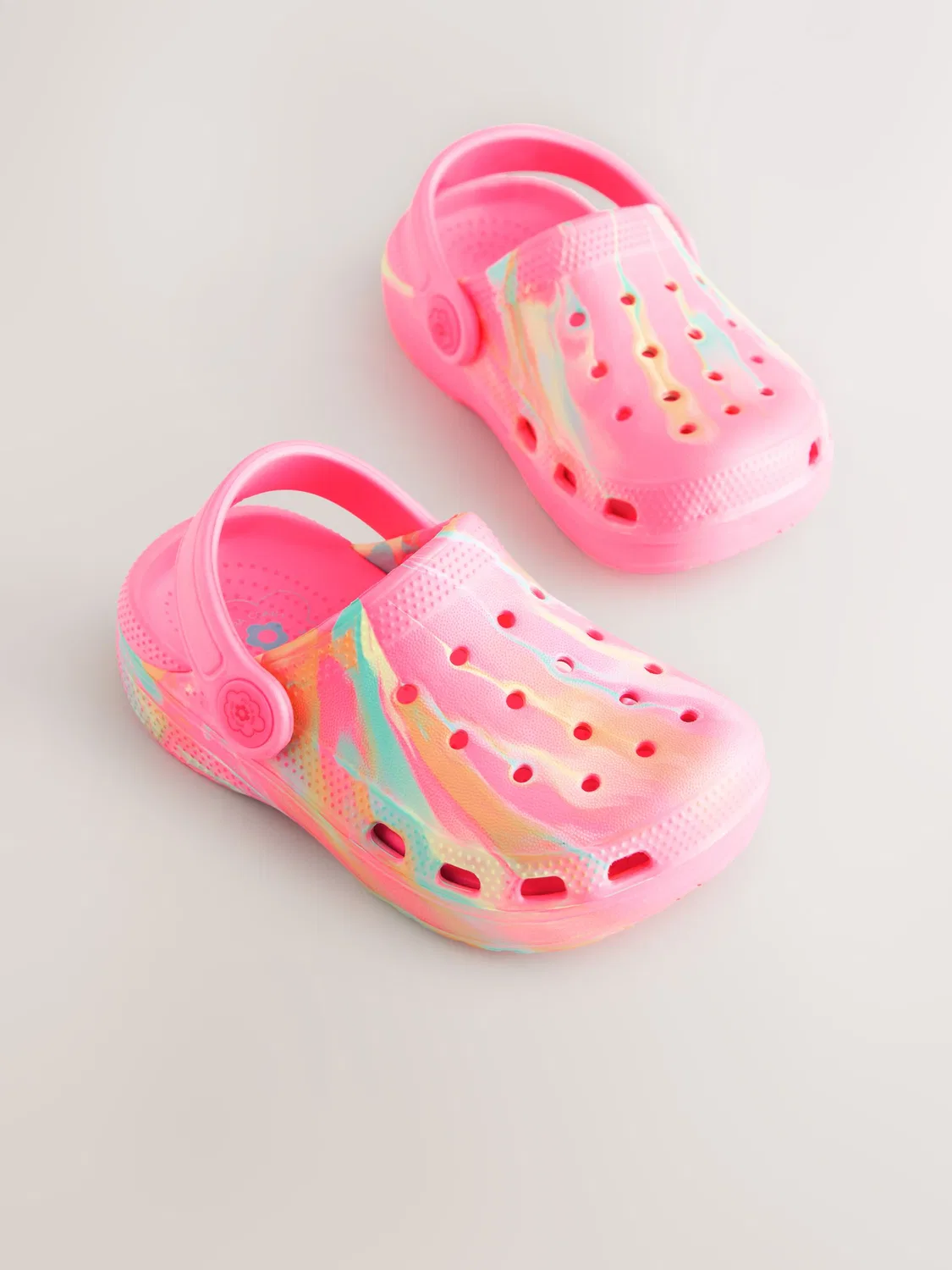Шлепанцы-клоги Comfort Next, Bright Pink Marble — фото 2