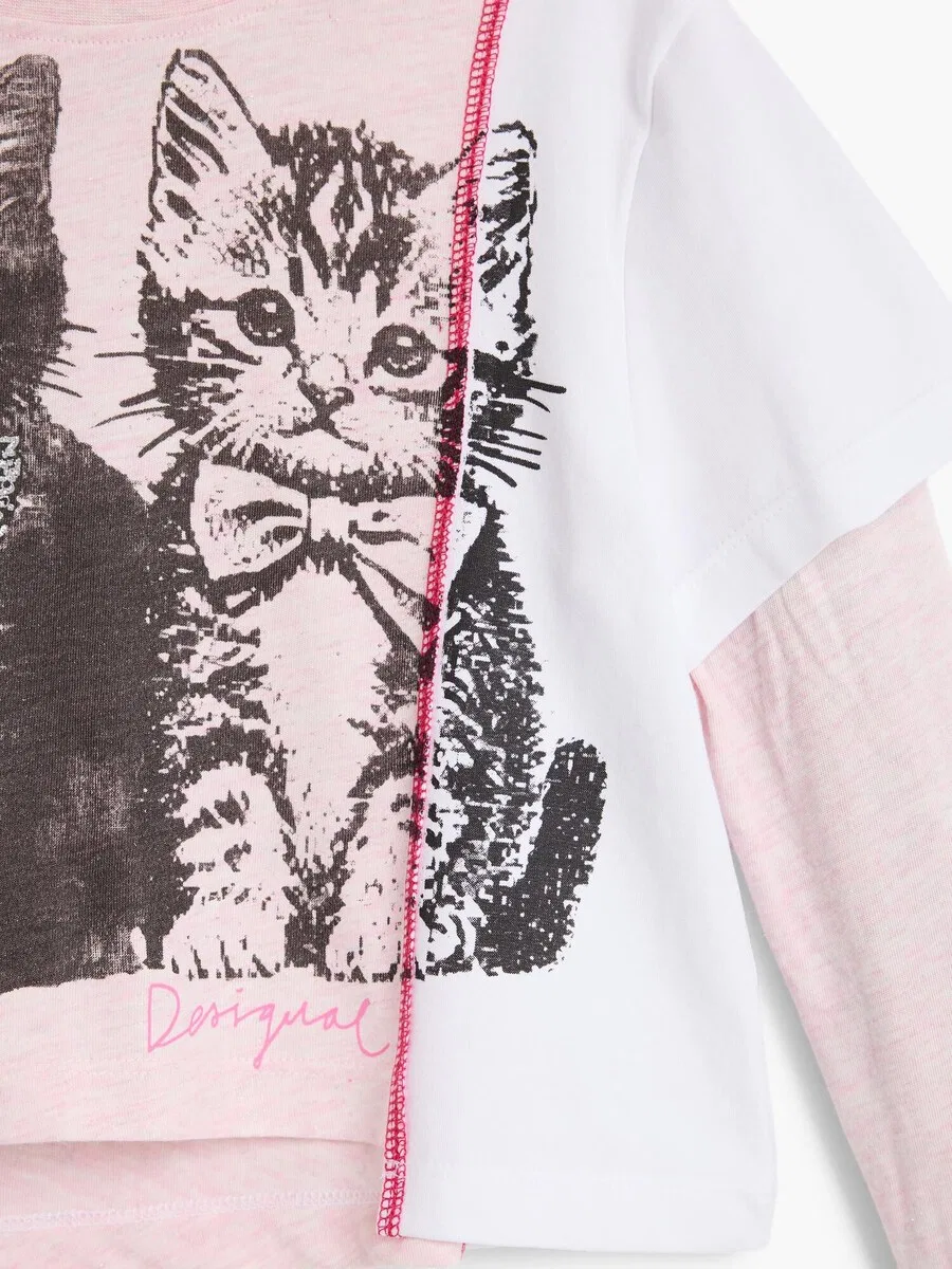 Топ Desigual цвета розы — фото 4