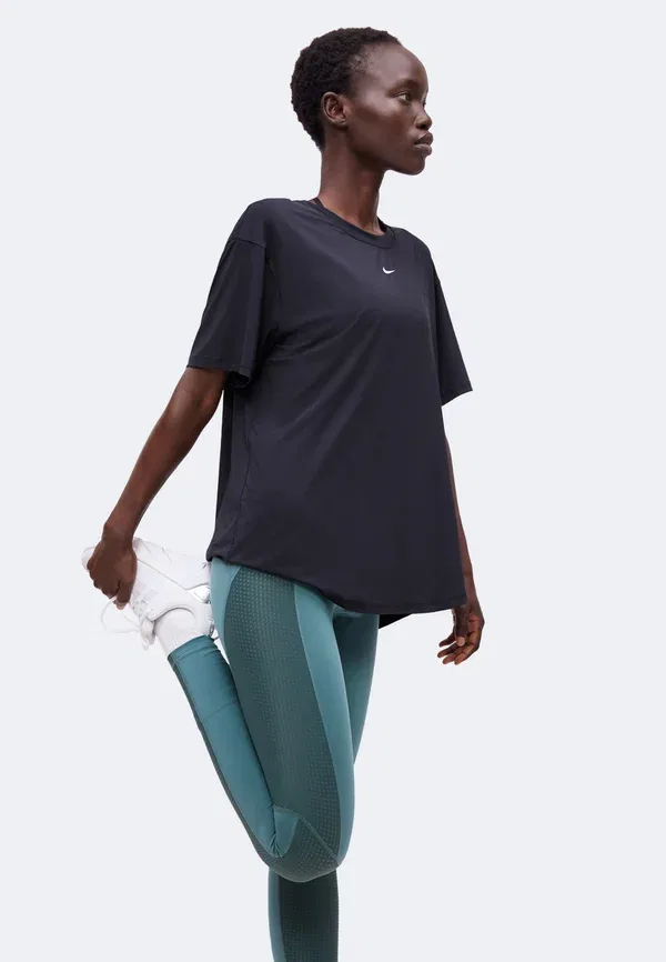 Леггинсы Dri-fit Nike Performance, Mineral Slate, Faded Spruce, White, белый — фото 4