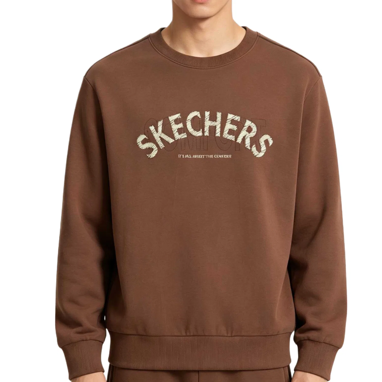 Детский свитшот с круглым вырезом Skechers, Cocoa Brown — фото 3