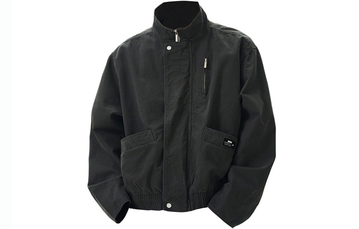 

Куртка Unisex Stand Collar Moderate ZIAREL, черный with removable logo