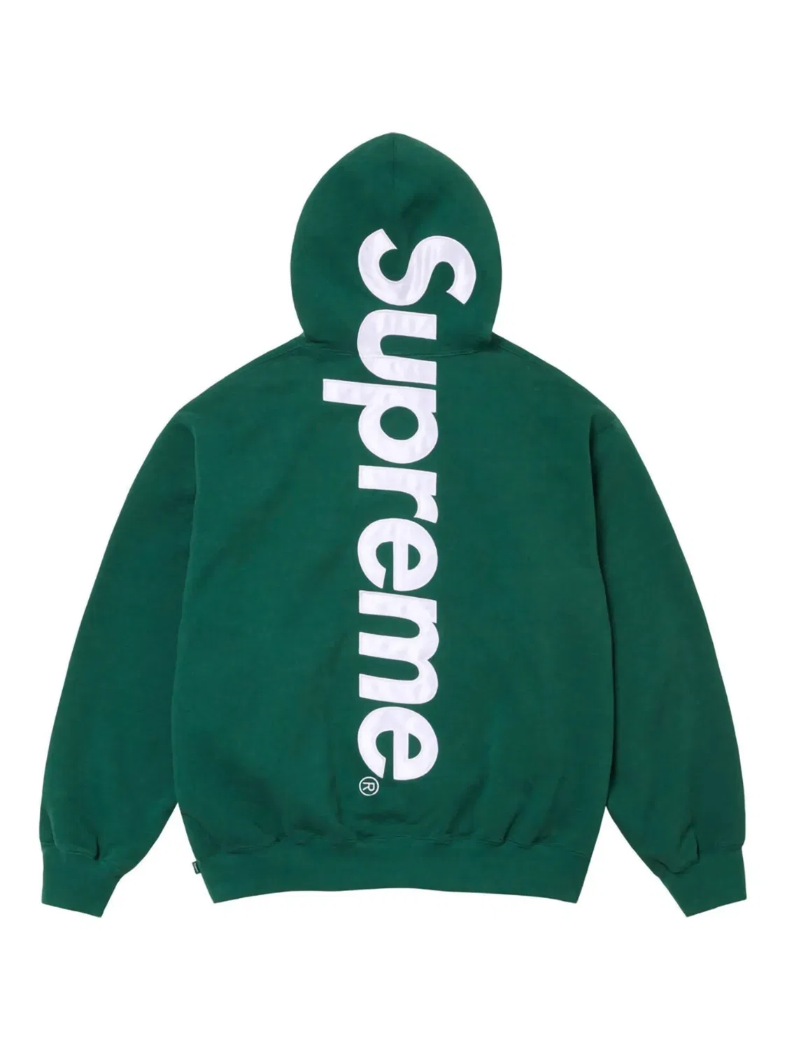 Худи с сатиновыми аппликациями Supreme, зеленый — фото 2