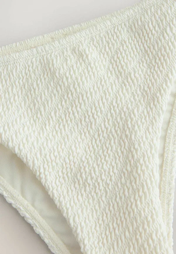 Бикини нижняя часть из полиэстера Brazilian fit Next, cream crinkle, кремовый — фото 3