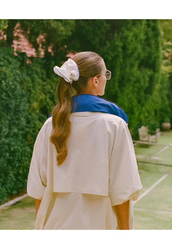 Резинка для волос атласная, Pure Silk Jumbo Scrunchie Slip, Courtside — фото 4
