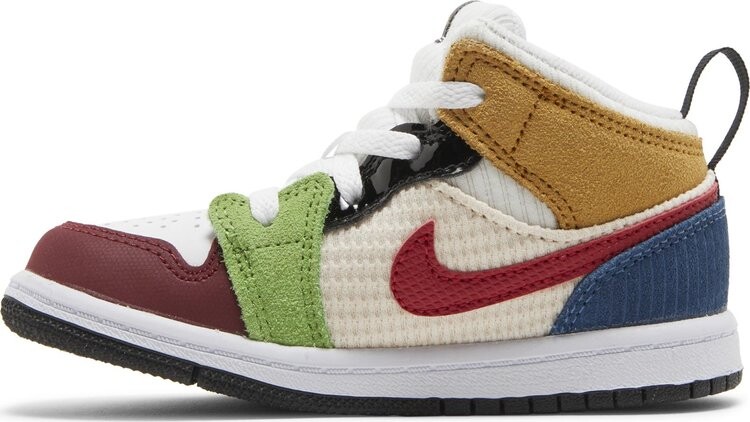 Кроссовки Air Jordan 1 Mid SE TD Messy Room, разноцветный — фото 3