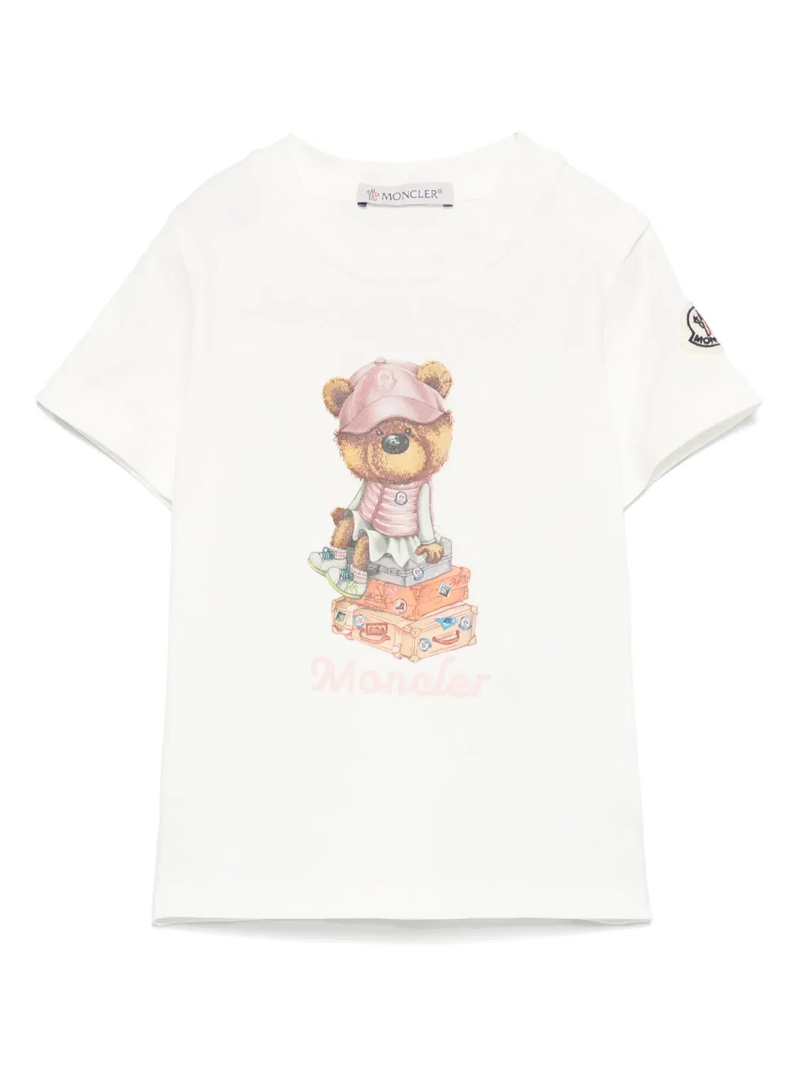 Футболка с короткими рукавами Moncler, белый