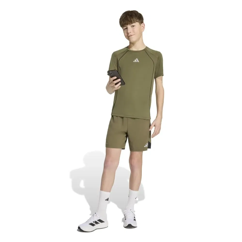 Шорты Tech Apparel Adidas, зеленый — фото 4