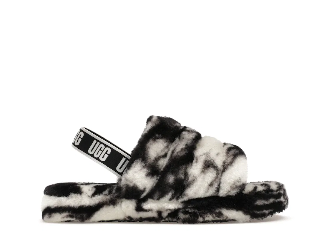 Детские шлепанцы UGG Fluff Yeah Slide, Black