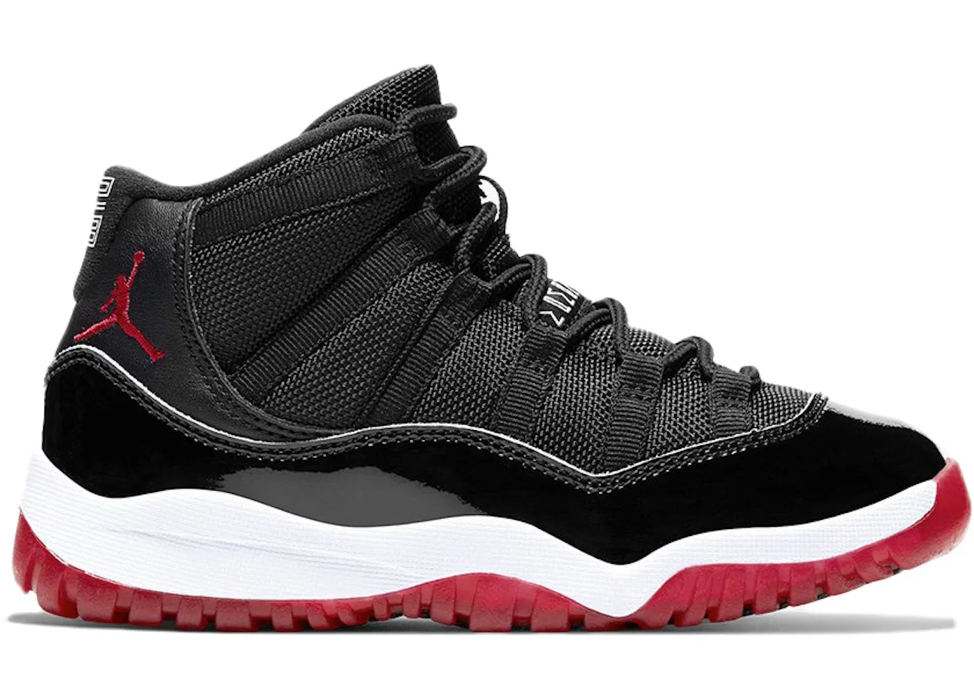 Детские кроссовки Lifestyle с принтом Jordan 11 Retro Jordan, Black/White-Varsity Red