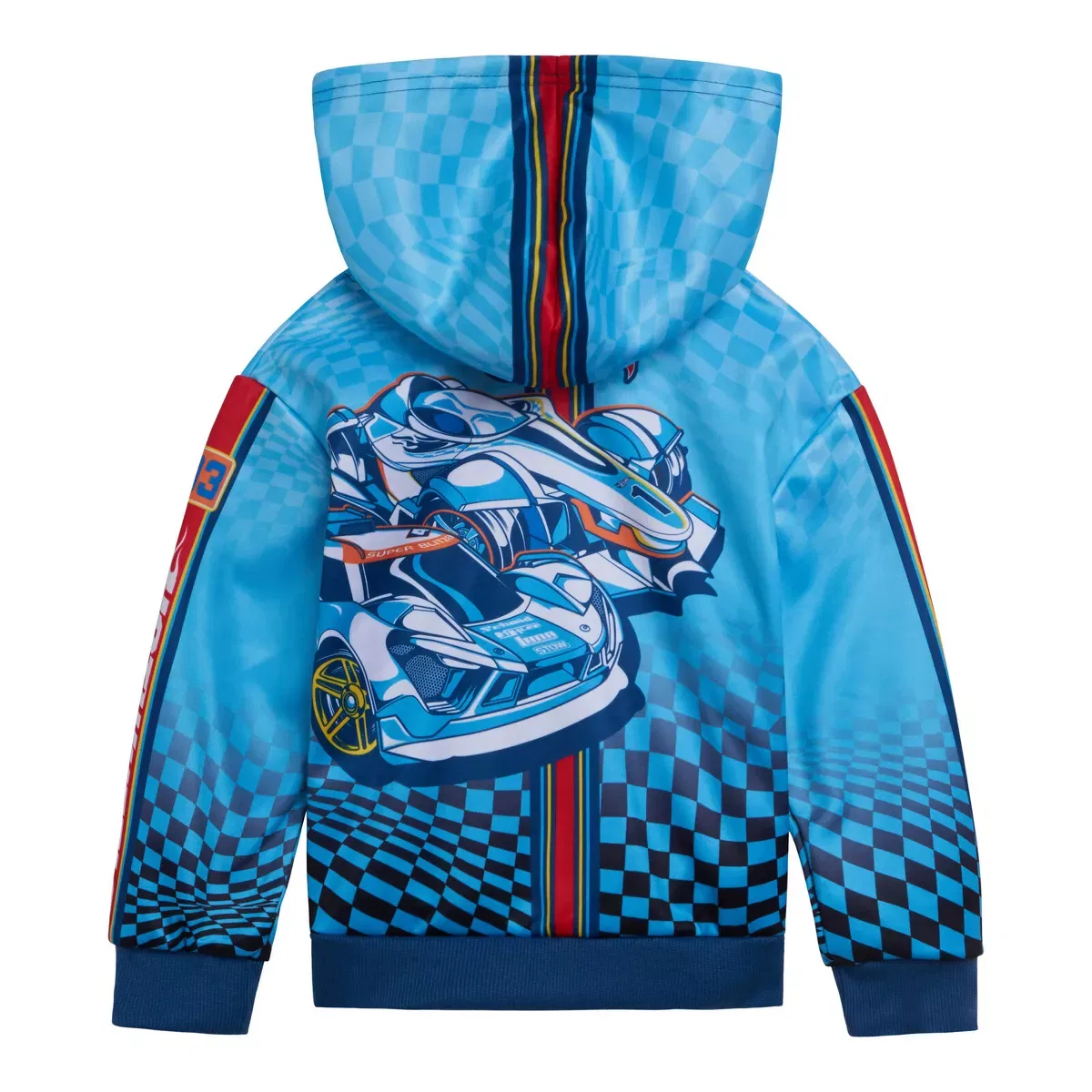 Детский комплект из худи и спортивных штанов с принтом Hot Wheels, Hot Wheels, Blue — фото 3