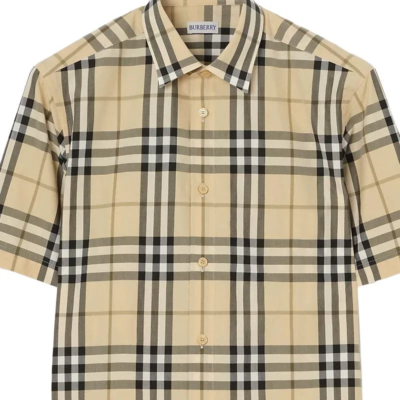 Мужская рубашка с отложным воротником Burberry, Brown — фото 3