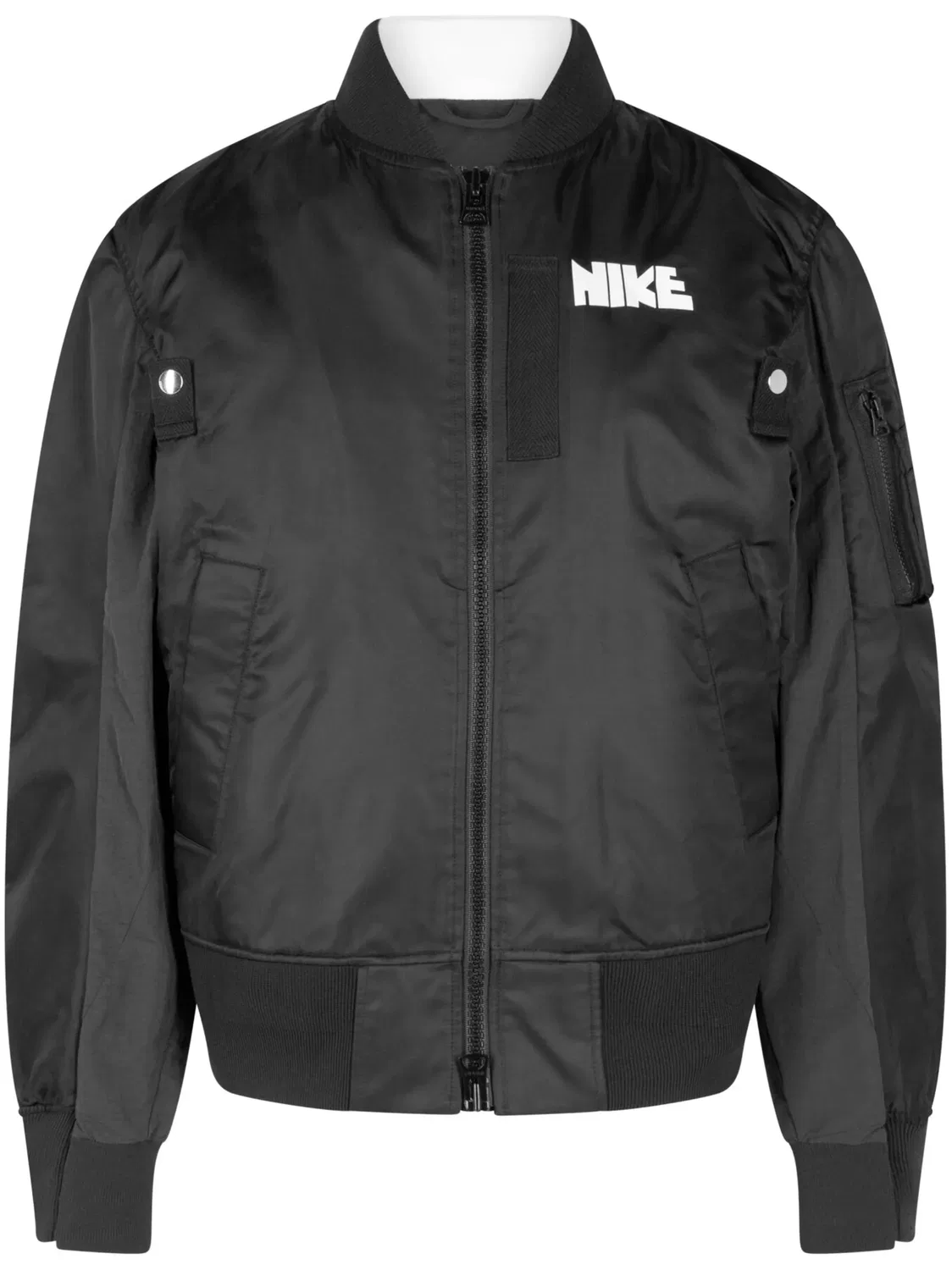 Nike Слоеный бомбер в черном