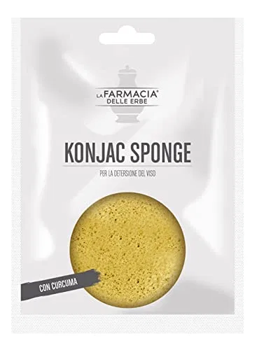 Губка Konjac Curcuma, 1 шт, 12x3.5x16 см No