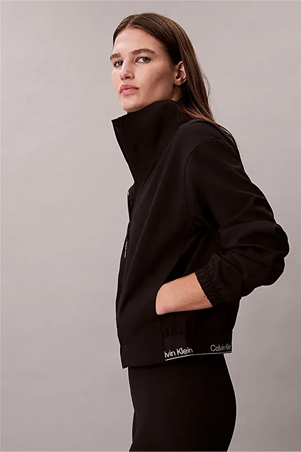 Женское пальто с длинным рукавом Calvin Klein, Черное — фото 4