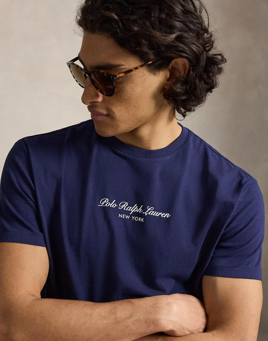 Футболка Polo Ralph Lauren цвета индиго — фото 3