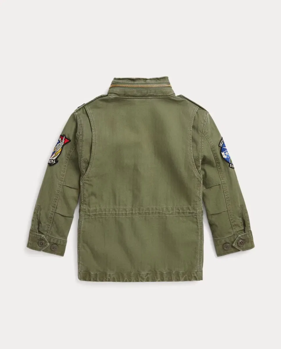 Детская куртка для мальчиков с патчами Polo Ralph Lauren, Verde Cadete — фото 3