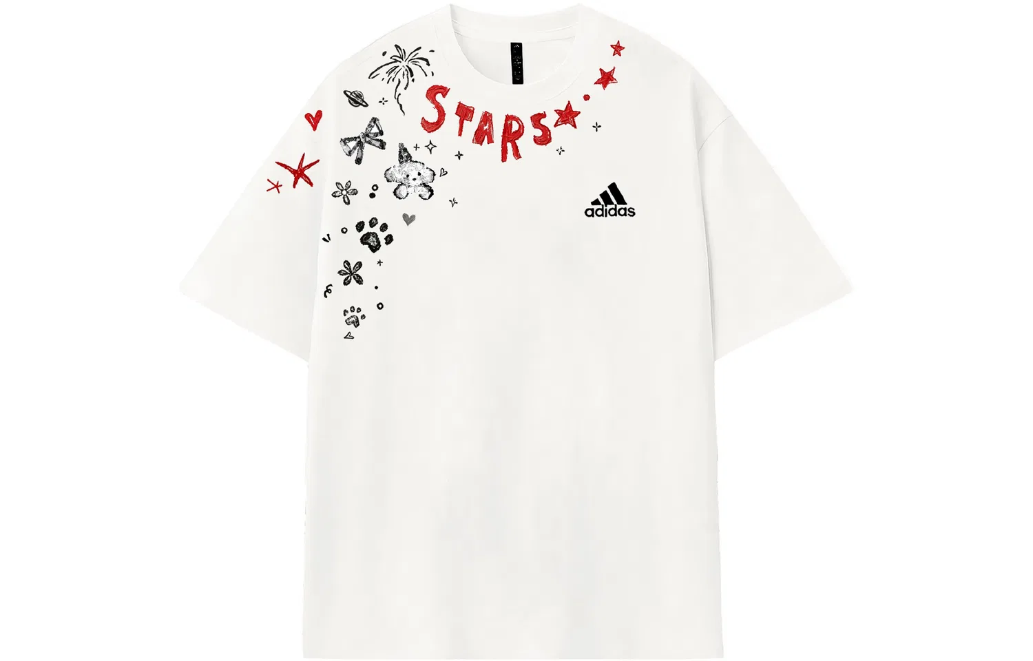Женская футболка с коротким рукавом хлопковая Adidas MUST HAVES, Ecru